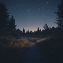 gentle piano under starry sky