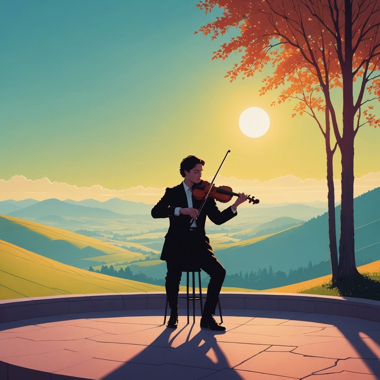 This piece combines the rapid, soul stirring rhythms of a masterfully played violin with contemporary classical influences to create an energetic yet refined sound. The music encapsulates the spirit of a lively dance, structured within the complex arrangements typical of modern classical music. It is both uplifting and intricate, offering layers of sound that appeal to dedicated classical enthusiasts and new audiences alike.