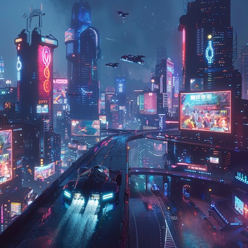 Diving into a hyper active, neon lit metropolis with unrelenting beats and digital soundscapes. Ideal for fast paced actions or intense scenes.