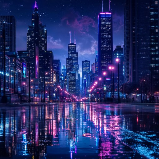 This instrumental track combines lush synth layers with polished electronic rhythms, creating an elegant and atmospheric synthpop piece that evokes the shimmering lights and endless possibilities of a futuristic cityscape at night.