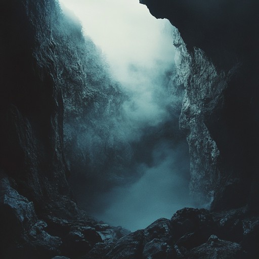 An instrumental exploration of shadowy caverns where haunting melodies and ethereal drones intertwine, evoking the feeling of descending into unknown depths