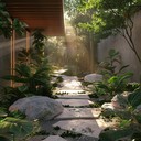 calm melodies inspired by sacred garden ambiance