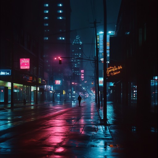 A serene instrumental trip hop composition that captures the reflective essence of a lonely urban night. Spacious beats layered over atmospheric synthesizer pads, delicate piano melodies, and subtle basslines create an introspective journey through desolate city streets illuminated by the dim glow of streetlights.