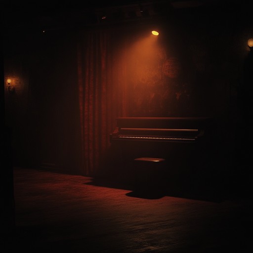 An evocative cabaret piece that captures the bittersweet essence of love lost, conveyed through a soulful piano melody. With each note, the music takes the listener to a time and place where romance was once alive but now lingers only in memories. The gentle, melancholic tones arise, painting a picture of longing and nostalgia in a smoky, dimly lit cabaret setting.