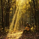 solo guitar portraying forest echoes