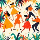 lively and festive instrumental forró song perfect for dancing at a brazilian june festival celebration