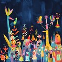 playful melodies in a fantastical, dreamlike parade setting