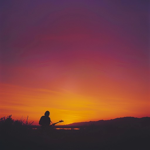 A tender, heartfelt composition blending the warmth of acoustic guitar and the wistful tones of harmonica, evoking the serene beauty of the american southwest at sunset. The gentle strumming patterns and soulful harmonica interludes create an intimate, nostalgic atmosphere perfect for introspective moments.