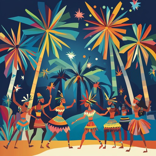 A vibrant and joyful celebration featuring traditional tribal rhythms and melodies. The track builds with energetic drum patterns and dynamic flute harmonies, capturing the essence of a spirited festival. The song is structured to evoke images of communal dance, unity, and exuberance, making it perfect for festive occasions.