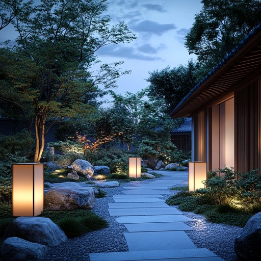 A soothing instrumental that combines the delicate tones of the koto with ambient soundscapes, evoking the serenity of petals falling softly under a moonlit sky.
