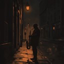 a somber instrumental blending uk swing and melancholy tones