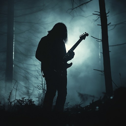A hard hitting instrumental track of unsettling dread, featuring heavy guitar riffs, creating an ominous and unnerving hard rock experience. This piece builds tension with dissonant chords, eerie melodies, and powerful, driving beats that send chills down the spine.