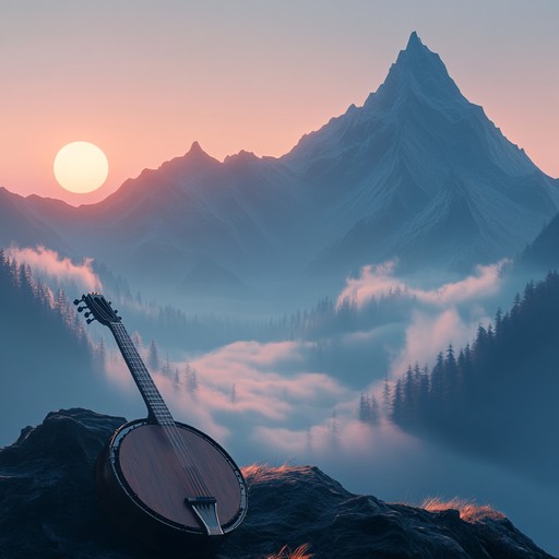 A captivating instrumental bluegrass piece infused with enigmatic and atmospheric soundscapes, perfect for evoking a sense of mystery and contemplation in the listener. The inclusion of traditional appalachian instruments adds an authentic touch, while subtle ambient effects create a hauntingly beautiful atmosphere, blending the old with the new in a harmonious manner