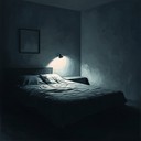 an anxious journey through a dimly lit bedroom