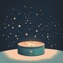 a soothing melody of toy instruments creating peaceful ambiance