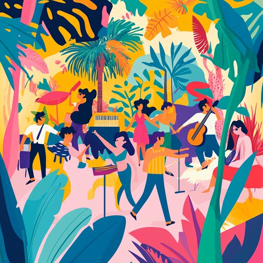 A vibrant, cheerful tune that captures the spirit of a summer party. The energetic brass section, lively bass, and syncopated guitar create a danceable rhythm that embodies celebration. Perfect for events that need a lively, spirited atmosphere.