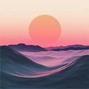 relaxing electronic track evoking calming summer sunset vibes