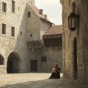 brave troubadour's confident song, inspired by medieval charm