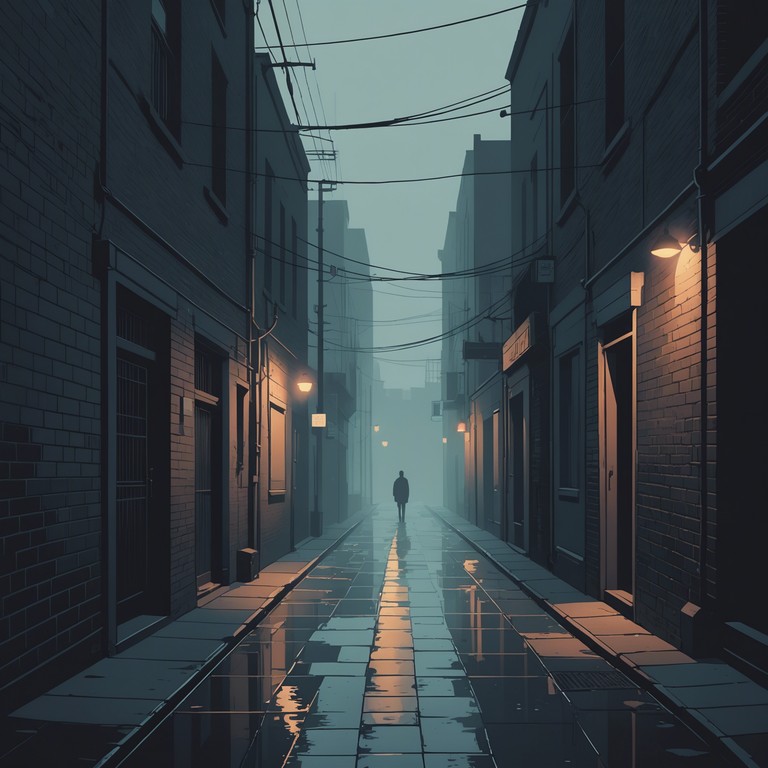 An instrumental goth rock piece dominated by deep, menacing bass and atmospheric synths creating an enveloping darkness perfect for thematic horror or thriller soundtracks.