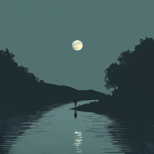 An intimate and reflective instrumental piece that captures the essence of a solitary midnight walk along a quiet riverbank. The gentle rhythmic flow of the guitar creates a soothing soundscape, invoking feelings of nostalgia and peaceful introspection. Perfect for those quiet moments when you need to unwind and let your thoughts drift away.