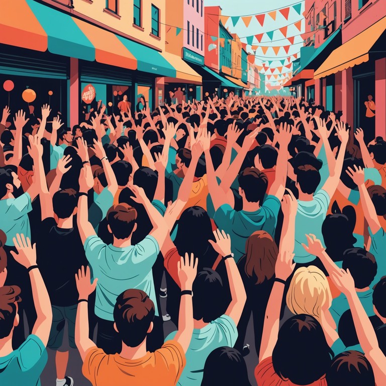 As the melody picks up, layers of rhythmic patterns and instrumental richness add to an atmosphere of a grand celebration, crafting an unforgettable auditory journey of triumph and glee.