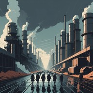 marching under metallic skies in sonic glory.