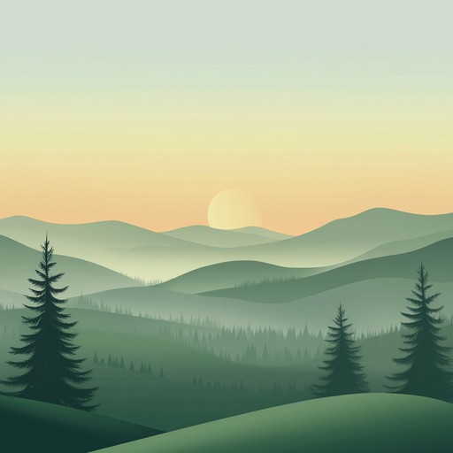 A soothing instrumental bluegrass piece featuring gentle guitar picking and warm harmonies, capturing the tranquility of a peaceful sunrise in the countryside.