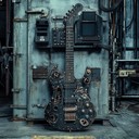 an intense industrial rock track pulsating with energy and rhythm