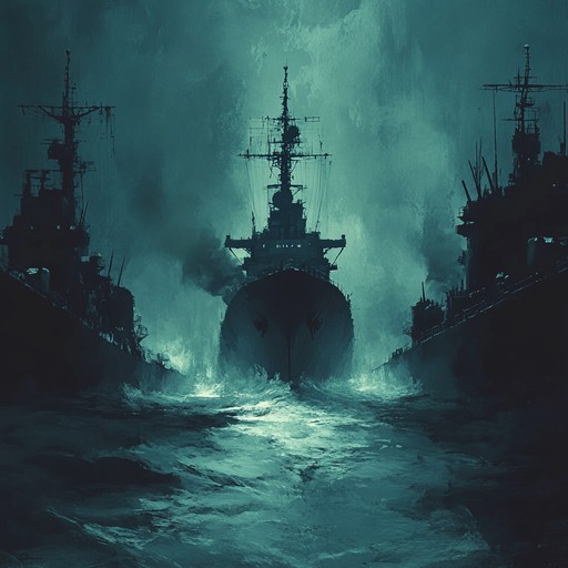 An unsettling instrumental track that evokes the cold isolation and hidden secrets of the deep sea, where the silence speaks volumes of forgotten naval tales. An unsettling instrumental track that evokes the cold isolation and hidden secrets of the deep sea, where the silence speaks volumes of forgotten naval tales.