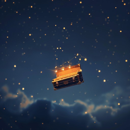 An enchanting instrumental piece designed to mimic the serene, boundless expanse of space. This children's lullaby uses soft, melodic elements to inspire imagination and tranquility, perfect for aiding sleep with a sense of adventure among the stars.