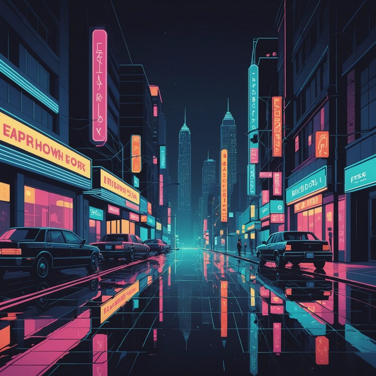 This track encapsulates the feeling of wandering through a neon lit cityscape, where the bright lights mask the stirring anxiety beneath. The composition combines classic synth sounds with modern rhythms, creating a soundscape that feels both retro and contemporary.