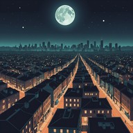 serene solitude in metropolitan twilight
