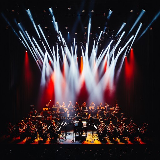 An exhilarating fusion of lively rock rhythms and grand orchestral arrangements, creating a symphonic experience full of power, intensity, and emotional climaxes. The electric guitars drive the upbeat tempo, while strings and brass add layers of richness, culminating in a spectacular musical journey.