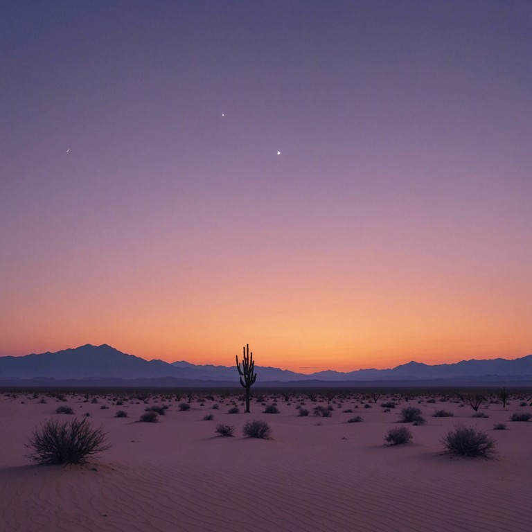 This track combines traditional middle eastern instruments with modern synthesis to create a deep, introspective experience that transports listeners across the shifting sands of a desert, reflecting on life's complexities and the beauty of the silent, sprawling dunes. Each note is a step deeper into one's own thoughts, mirroring the endless horizon.