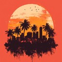 smooth afrobeat instrumental evoking sunset vibes over lagos city