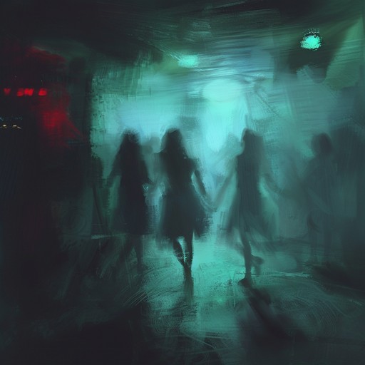 Feel the eerie tension of a late night mambo with an unsettling twist. Pulsating conga beats and percussive dissonance create an anxious atmosphere, amplified by shivering maracas and haunting brass sections. Ideal for scenes depicting surreal nightclub experiences or mysterious dance rituals.