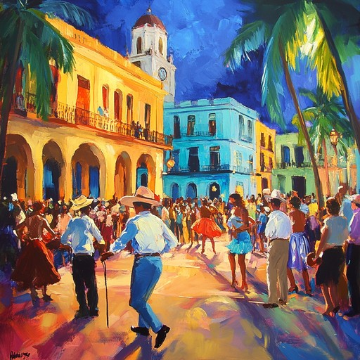 A spirited track featuring dynamic cuban rhythms and vigorous melodies, transporting listeners to lively havana streets during a celebration