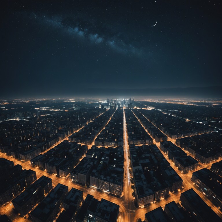 Taking listeners on a night time stroll through glowing neon lights and deserted city streets, this music evokes the loneliness and beauty of urban life after dark.