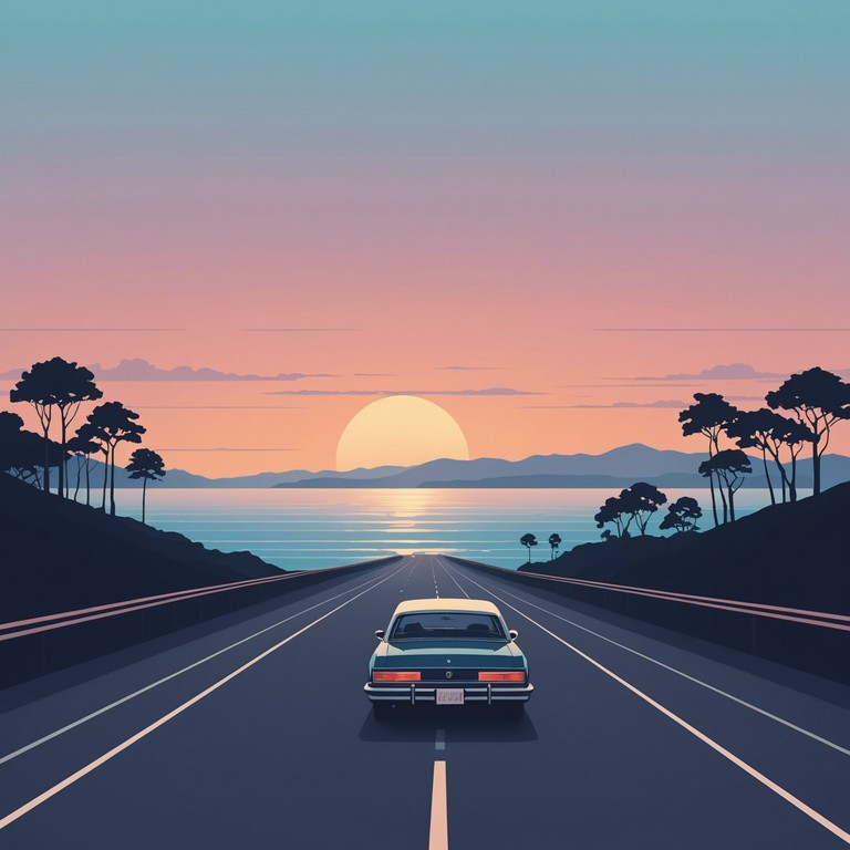 Visualize driving along the ocean's edge as the horizon swallows the sun, your soundtrack a smooth blend of electric guitar weaving through the cool evening air, each note a thread in the rich fabric of a perfect drive.