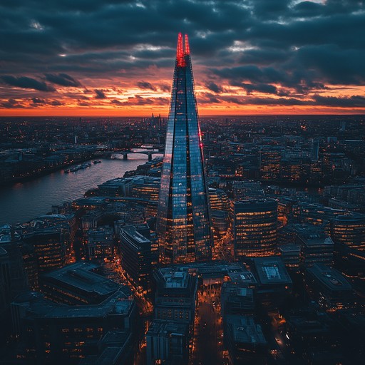 Imagine the rush of the london nightlife as it meets pulsating electronic dance beats, mimicking the heightened pulse of the city as it lights up after dark. The perfect score for a high energy adventure across the luminous scenes of an urban landscape.