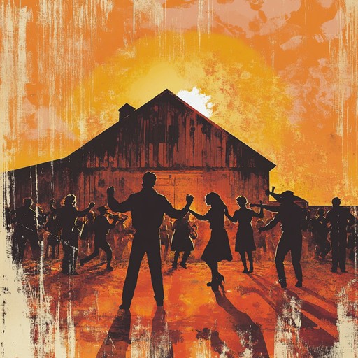 A lively and upbeat instrumental country tune featuring spirited acoustic guitar and banjo melodies, evoking the exuberance of a festive barn dance under open skies.