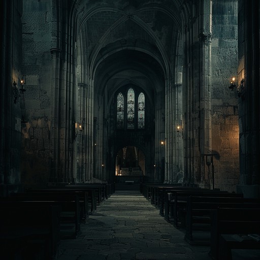 This instrumental piece combines regal baroque melodies with the mysterious echoes of a gothic cathedral. Harpsichord interplays with orchestral strings, creating an ethereal, reverent atmosphere that is both timeless and haunting. Each note seems to reverberate through ancient stone walls, invoking the grandeur of historic sanctuaries and the somber beauty of sacred choral works.