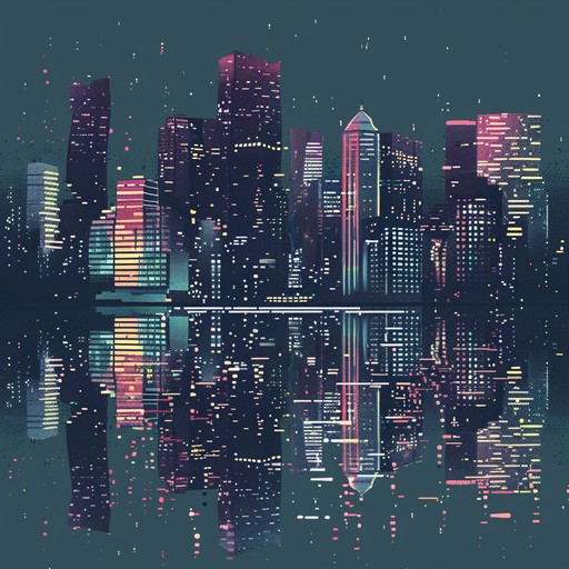 Imagine walking through a bustling cyberpunk cityscape, where the bright neon lights meet the dark urban pathway. Synthesizers create a pulsating rhythm that mirrors the heartbeat of this nocturnal metropolis, blending deep bass lines with atmospheric electronic sweeps to evoke a sense of mystery and futuristic allure.