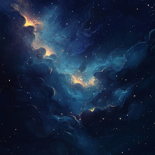 Experience a soothing blend of ethereal pop melodies and ambient synth layers, capturing the serene beauty and mystery of the night sky. Perfect for moments of calm reflection and relaxation.