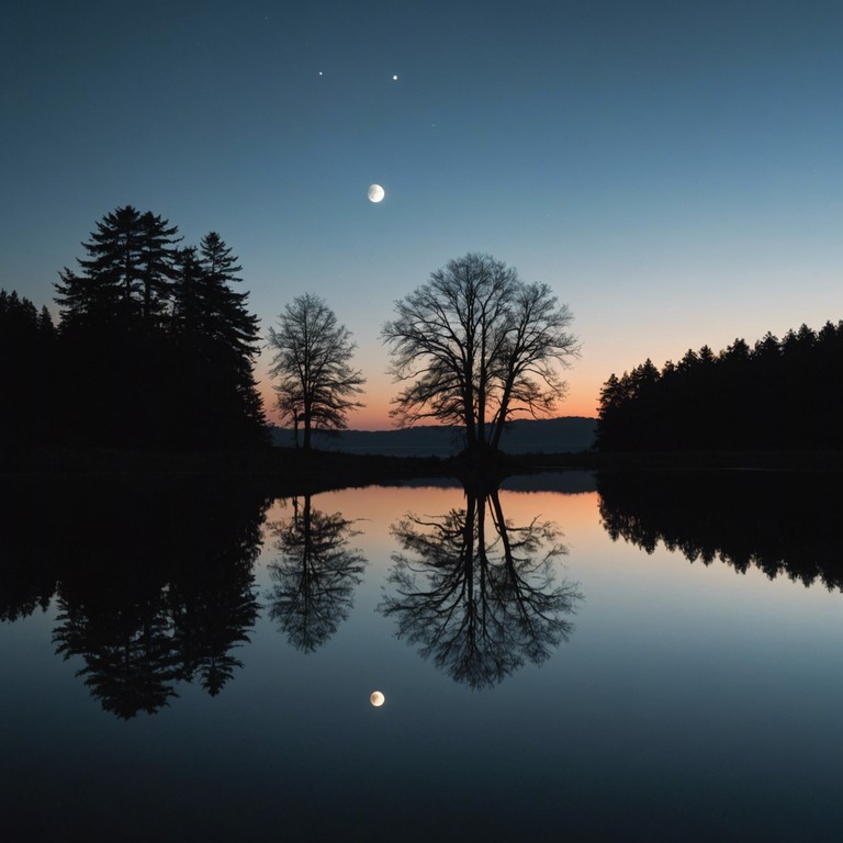 This instrumental track captures the essence of staring at moonlit reflections on a serene lake. Soft electric guitar melodies intertwine with shimmering sound effects, creating a soundscape that feels both dreamy and profound.