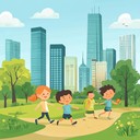 lively urban tune for kids' playful escapades