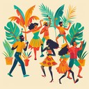 energetic dance tune with vibrant brass and percussion