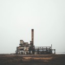 an instrumental industrial rock song portraying desolation amidst rusted machinery.