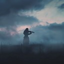 gloomy violin and orchestra revealing deep emotional sorrow