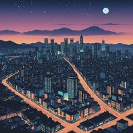 an energetic backdrop with soft melodic elements
